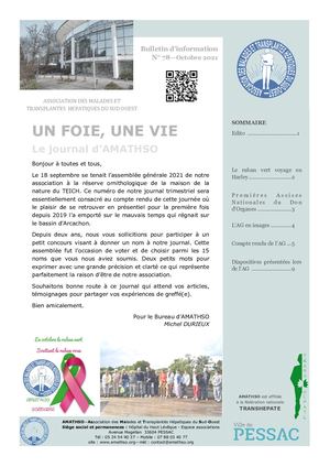 Journal Amathso 78 Octobre 2021