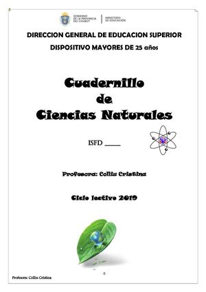 Cuadernillo Ciencias Naturales 2019