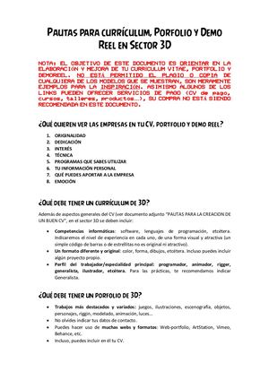 Información Adicional Cv De Sector 3d