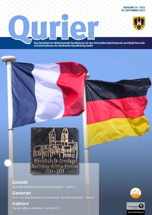 Qurier 10/2021 vom 29.09.2021 - Das Amtsblatt der Welterbestadt Quedlinburg mit den Ortschaften Bad Suderode und Stadt Gernrode mit Informationen der Stadtwerke Quedlinburg GmbH