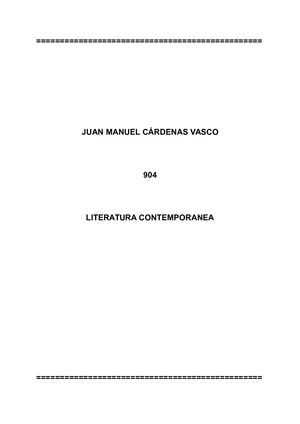 Literatura contemporánea, vanguardista e ISMOS