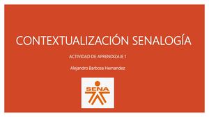 Contextualización Senalogía