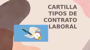Cartilla Tipos de contrato laboral