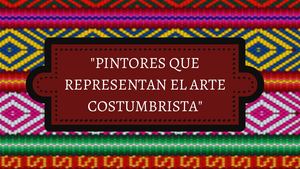Pintores Peruanos Trabajo Arte Negocio Presentación
