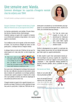 Une semaine avec Wanda. Comment développer les capacités d’imagerie mentale chez les enfants avec TDAH