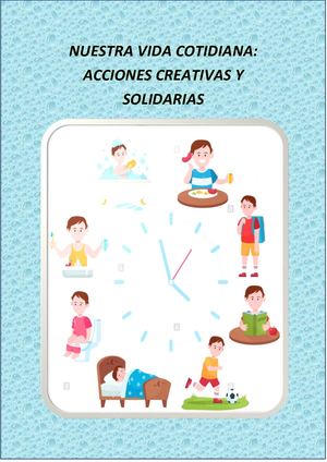 Nuestra Vida Cotidiana Acciones Creativas Y Solidarias Sebastian Alonso Vargas Vicente