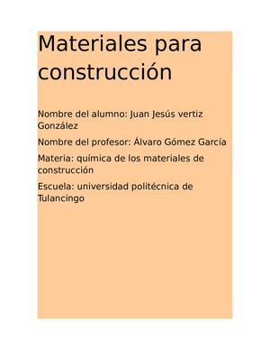 Materiales Para Construcción