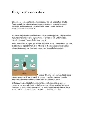 Ética e moral