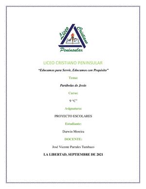 Proyecto Parabolas De Jesus