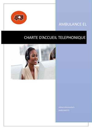Charte D'accueil Téléphonique B2 Sam Saliman