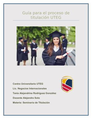 Revista Guía Para El Proceso De Titulación Uteg