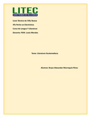 Lengua Y Literatura Bryan Marroquin Guia5bloque4 4toperitoenelectronica Pdf