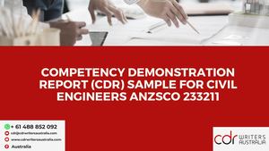 Competency Demonstration Report (Cdr) Sample For Civil Engineers Anzsco 233211