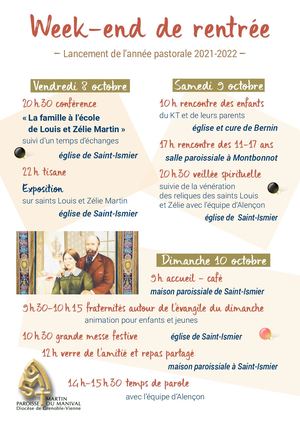 Week-end de rentrée de la paroisse Saint Martin du Manival