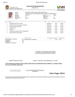 Solicitud De Reinscripcion Mari