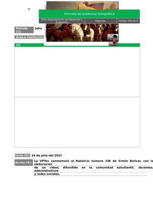 FPE 05 5 Formato De Evidencias Fotográficas Formacion Integral