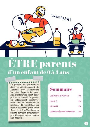 Etre Parents Dun Enfant De 0 A 3 Ans