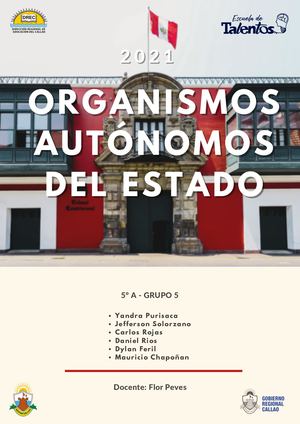 Organismos Autónomos Dpcc Grupo 05
