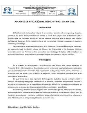 Tema 1 1 Defensa Civil Administracionde Desastres