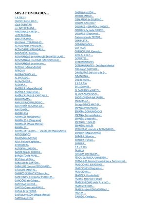 Mis Actividades...