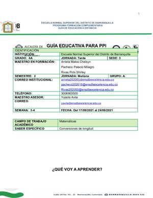Guía Educativa Ppi La Conversion De Longitudes (2)