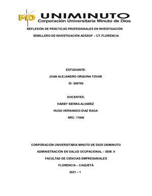 Actividad Final - Practica Profesional - REFLEXIÓN DE PRÁCTICAS PROFESIONALES