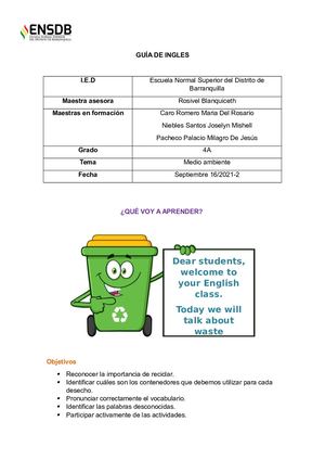 Guia Ingles The Garbage