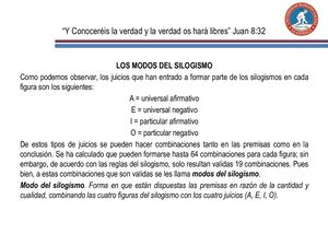 Clase 15 Modo Del Silogismo