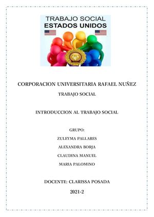 Historia Del Trabajo Social En Estados Unidos