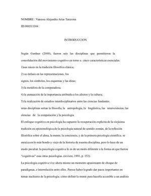 Mapa Conceptual Psicologia Cognitiva