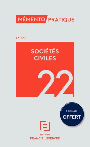 Extrait Mémento Sociétés civiles 2022