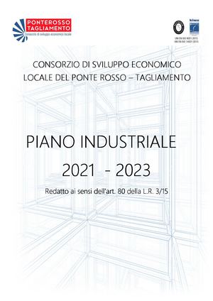 Piano Industriale Anni 2021 2023