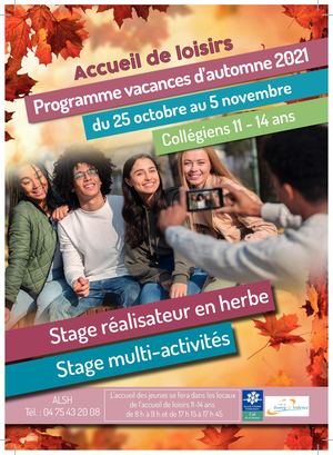 Accueil de loisirs Louis Jourdan - Vacances d’automne 2021