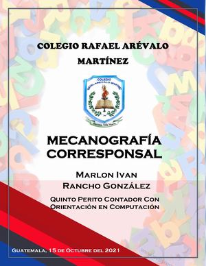 CORRESPONSAL DE MECANOGRAFÍA
