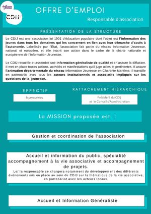 Poste Responsable Octobre