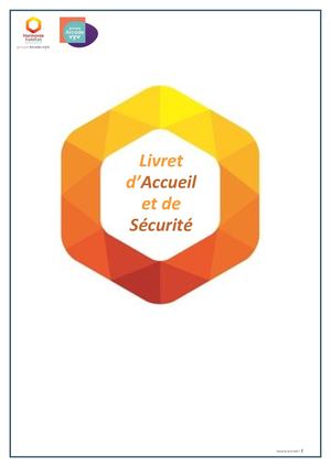 Livret D'accueil Et De Sécurité