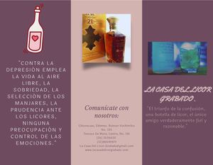 Púrpura Ilustrado Flor De Loto Masaje Tríptico Folleto