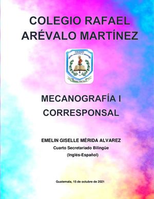 CORRESPONSAL DE MECANOGRAFÍA I