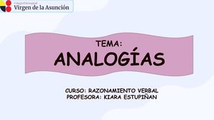 Clase 1 Analogías