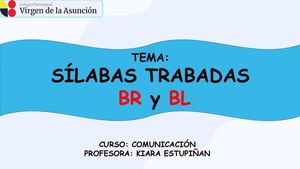 Clase 1 Sílabas Trabadas Br Y Bl