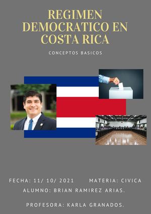 Diccionario Pictorico Civica-Regimen politico en Costa Rica