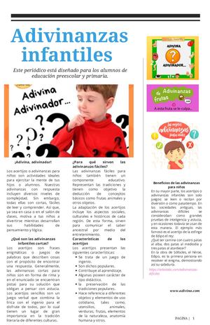 Adivinanzas Infantiles