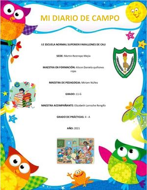 Diario de campo 2021