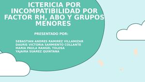 Ictericia Por Incompatibilidad Por Factor Rh Abo Y Grupos Menores