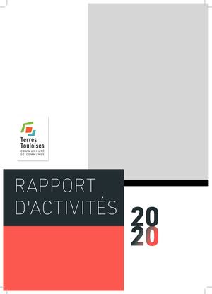 RAPPORT D'ACTIVITÉS 2020