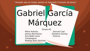 Gabriel García Márquez Grupo #1