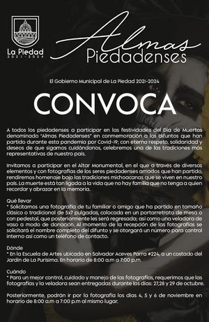 Convocatoria Altar Monumental