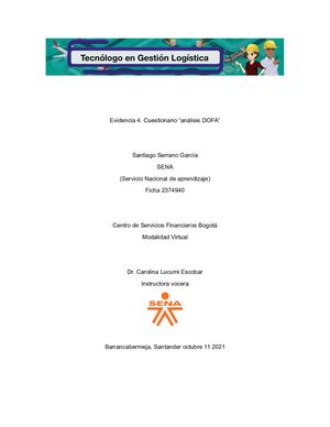 Evidencia 4 Dofa Personal