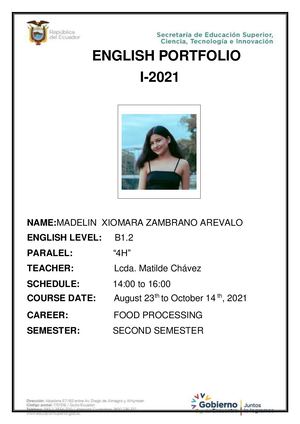 Portafolio Estudiantil Madelin Zambrano