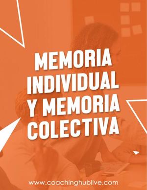 Paper Hub #3 Memoria Individual Y Memoria Colectiva